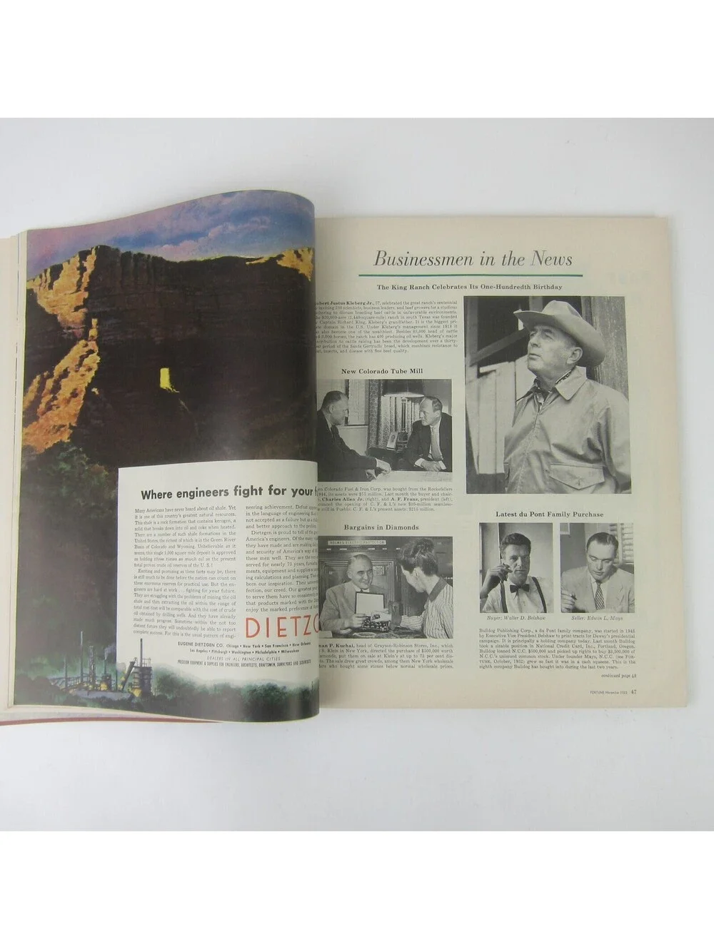 Vintage FORTUNE Magazine November 1953 Chrysler Oldsmobile General Electric Ads